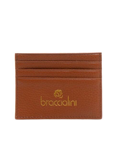 BRACCIALINI BASIC Porta carte credito pelle marrone - Portafogli Donna