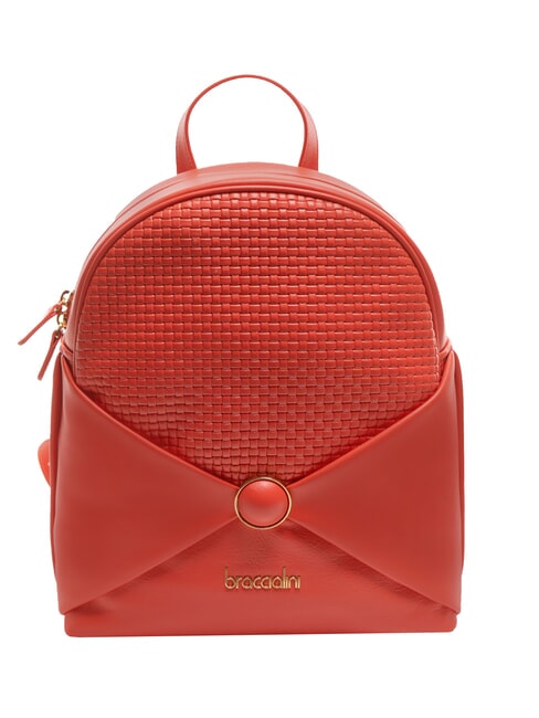 BRACCIALINI NAOMI Zaino tondo in pelle rosso - Borse Donna