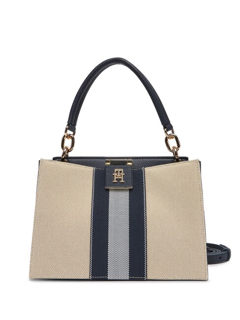 TOMMY HILFIGER TH HER Borsa a mano in canvas con tracolla space blue - Borse Donna