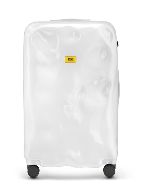 CRASH BAGGAGE ICON TONE ON TONE Trolley misura grande lucent white - Trolley Rigidi