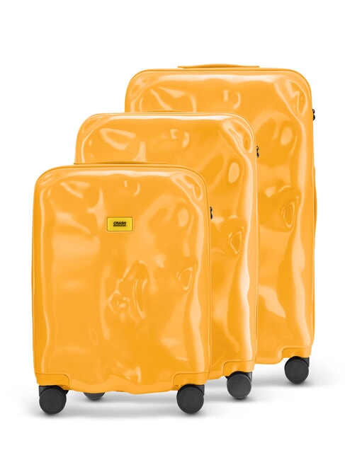 CRASH BAGGAGE ICON TONE ON TONE Set 3 trolley: cabin+medio+grande melon - Set Trolley