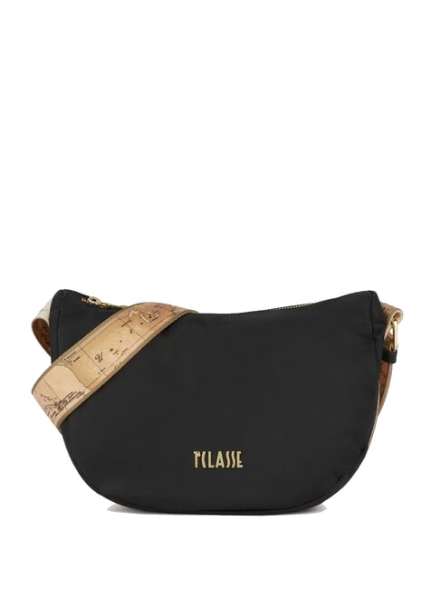 ALVIERO MARTINI PRIMA CLASSE NYLON ECO VIBE Borsa mezzaluna piccola Nero - Borse Donna
