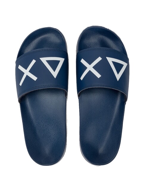 SUN68 SLIPPERS LOGO Ciabatte navy blue - Scarpe Uomo