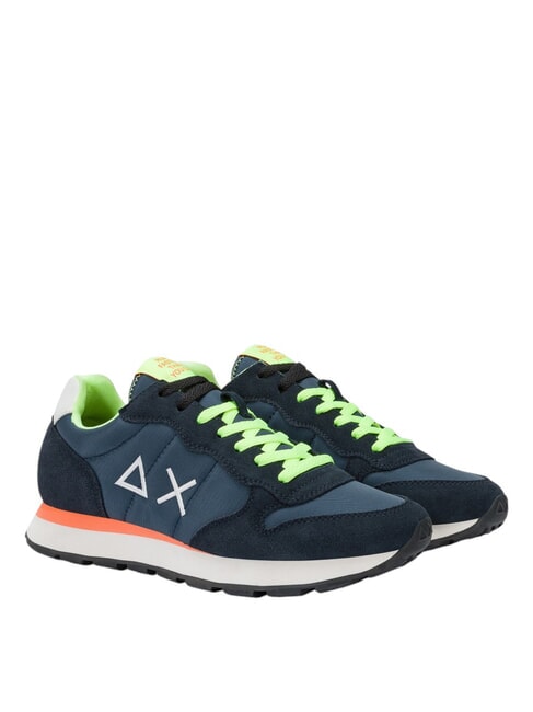 SUN68 TOM FLUO Sneakers navy blue - Scarpe Uomo