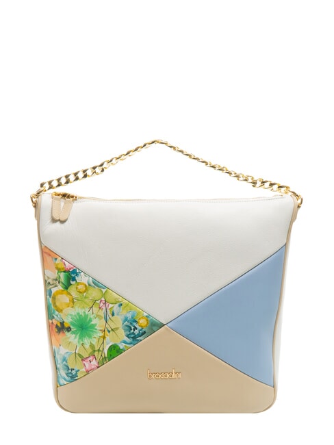 BRACCIALINI NICOLE Borsa sacca patchwork in pelle multi - Borse Donna