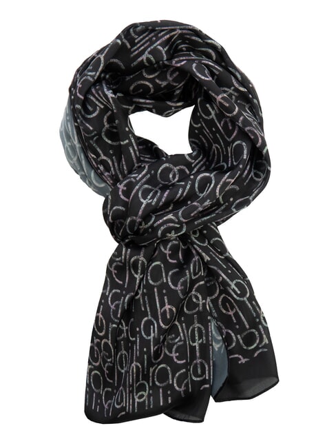 BRACCIALINI FOULARD Foulartd stampa logo all over nero - Sciarpe