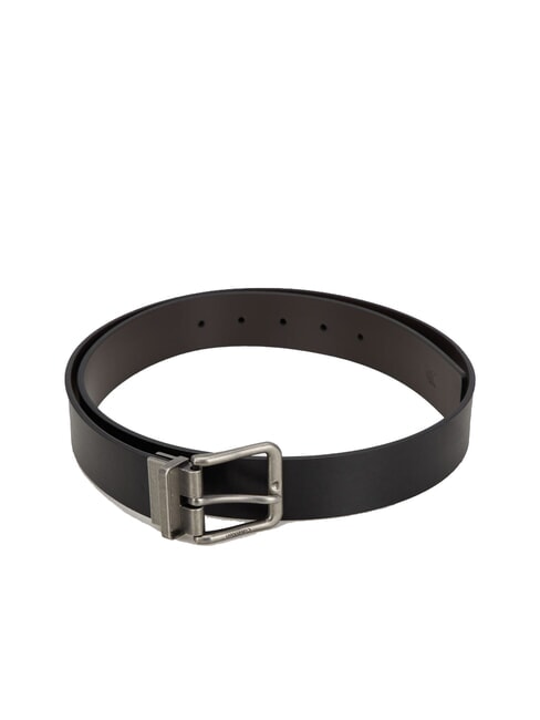 CALVIN KLEIN CASUAL PIN BUCKLE Cintura reversibile in pelle black/bitter brown/antique silver - Cinture