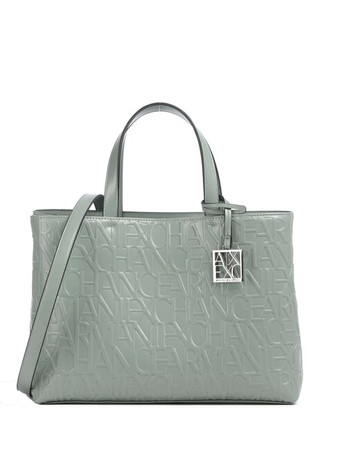 ARMANI EXCHANGE LOGO EMBOSSED Shopper a mano, con tracolla sage - Borse Donna