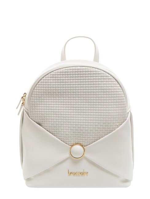 BRACCIALINI NAOMI Zaino tondo in pelle bianco - Borse Donna
