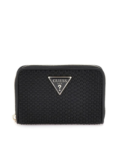 GUESS PHAEDRA Portafoglio piccolo zip around NERO - Portafogli Donna