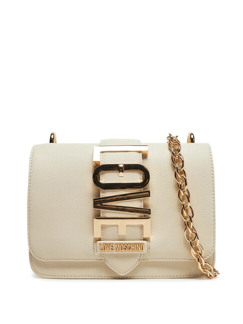 LOVE MOSCHINO VERTICAL LOGO Mini Bag a spalla avorio - Borse Donna