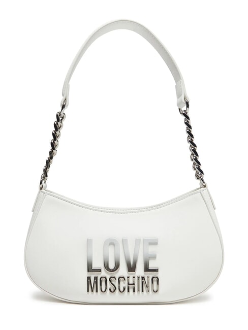 LOVE MOSCHINO MIDDLE CHAIN Borsa a spalla bianco - Borse Donna