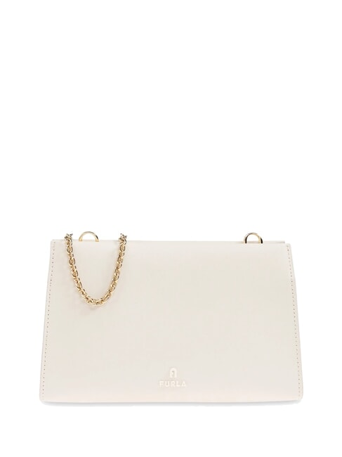 FURLA MYFURLA Pochette in pelle tracolla catena PANNA - Borse Donna