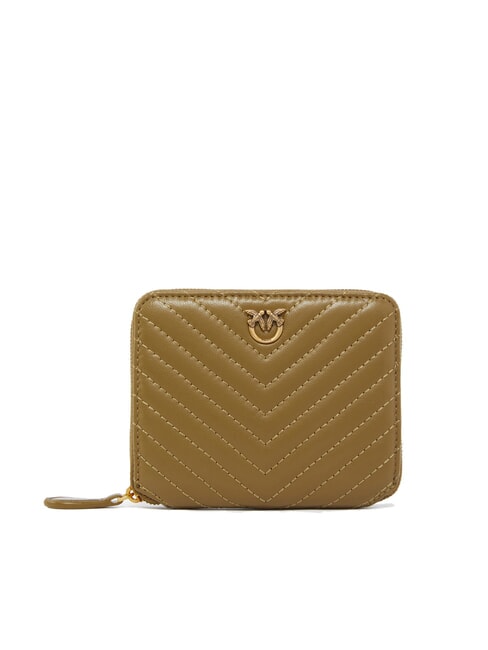 PINKO TAYLOR Quilted Portafoglio Zip Around piantagione-antique gold - Portafogli Donna