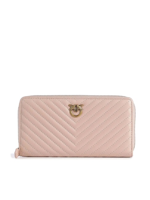 PINKO RYDER Portafoglio in pelle cipria-antique gold - Portafogli Donna