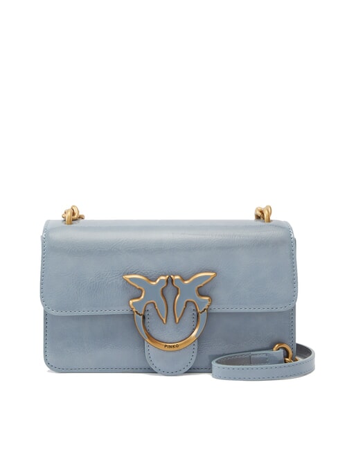 PINKO LOVE ONE MINI  Mini Bag a tracolla light blue-antique gold - Borse Donna