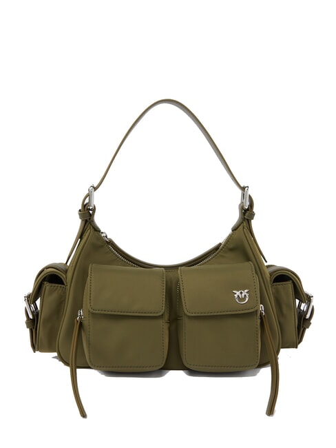 PINKO CARGO Borsa a spalla con tasche piantagione-shiny nickel - Borse Donna