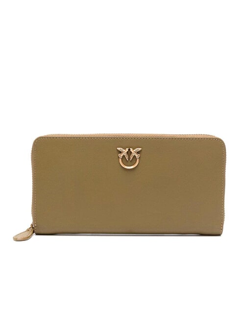 PINKO RYDER Portafoglio grande in pelle piantagione-antique gold - Portafogli Donna