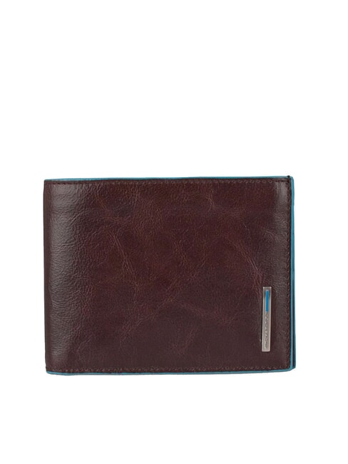 PIQUADRO BLUE SQUARE  Portafoglio in pelle, con flap MOGANO - Portafogli Uomo