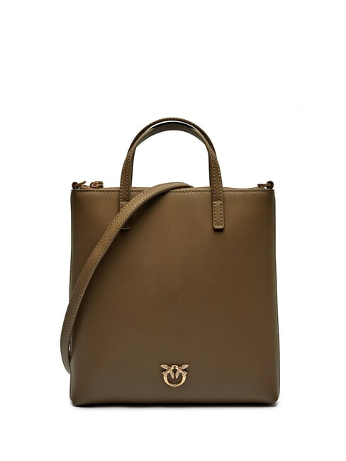 PINKO MINI Borsa shopping in pelle piantagione-antique gold - Borse Donna