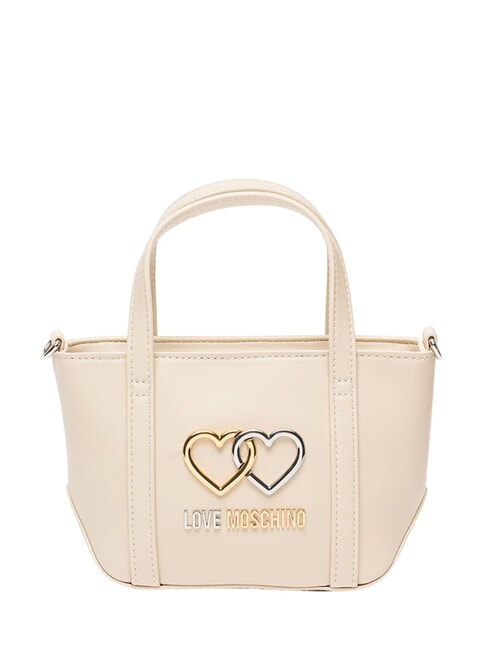 LOVE MOSCHINO TWINS  Mini Bag a mano, con tracolla avorio - Borse Donna