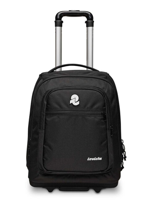 INVICTA BUMP PLAIN Zaino trolley 2 ruote Nero - Zaini con carrello