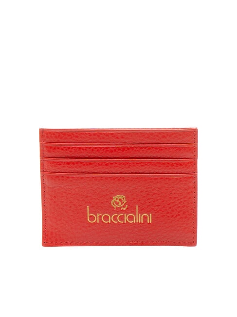 BRACCIALINI BASIC Porta carte credito pelle rosso - Portafogli Donna