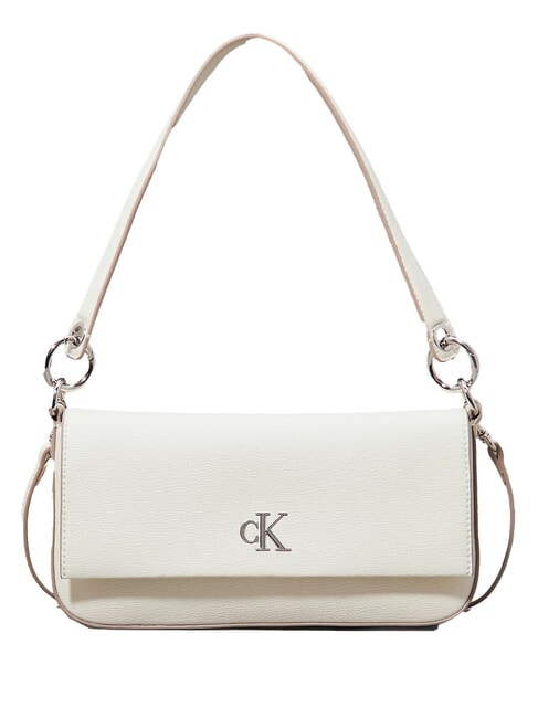 CALVIN KLEIN MINIMAL MONOGRAM Pochette a spalla, con tracolla silver birch - Borse Donna