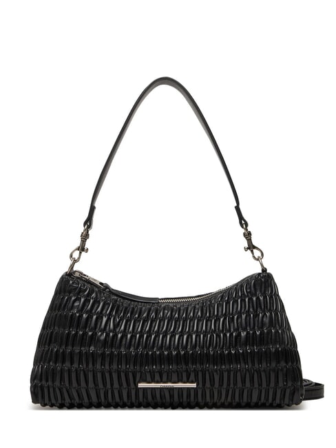 CALVIN KLEIN ROUCHED Borsa a spalla, con tracolla na black - Borse Donna