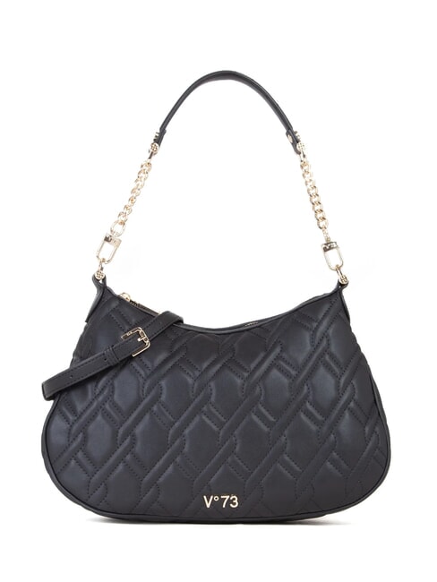 V73 MARGARET Borsa a spalla motivo trapuntato nero - Borse Donna