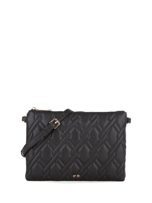 V73 MARGARET Borsa a bustina motivo trapuntato nero - Borse Donna