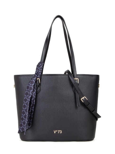V73 ALICE Borsa shopping con foulard nero - Borse Donna