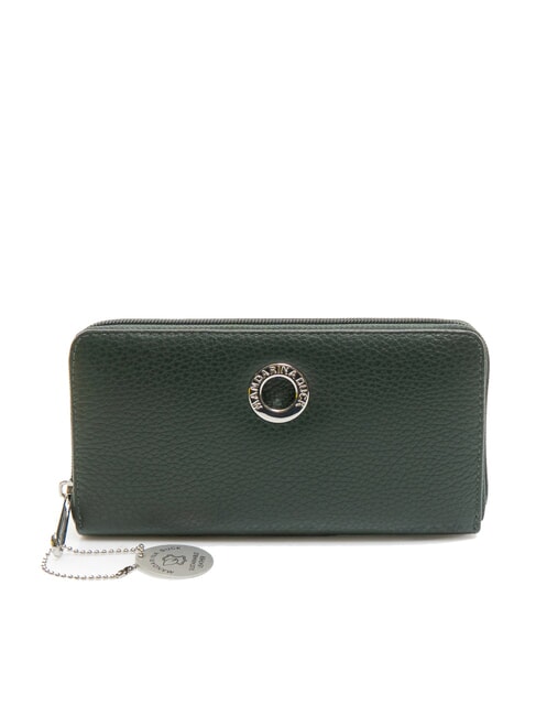 MANDARINA DUCK MELLOW  Portafoglio grande zip around in pelle scarab - Portafogli Donna
