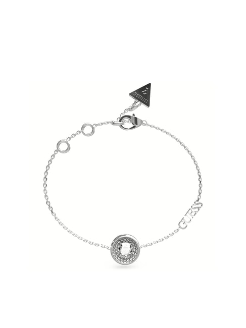 GUESS UNIQUE SOLITAIRE Bracciale con zirconi SILVER - Bracciali Donna