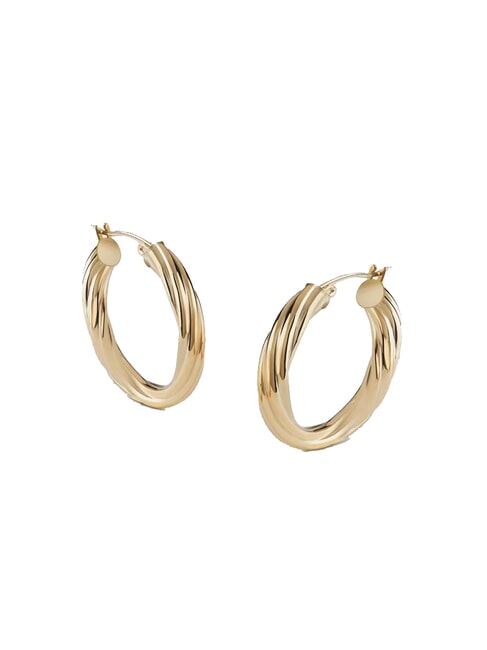 GUESS HOOPS I DID IT AGAIN Orecchini torchon yellow gold - Orecchini
