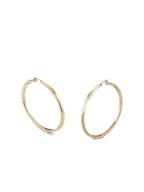 GUESS HOOPS I DID IT AGAIN Orecchini a cerchio grandi yellow gold - Orecchini