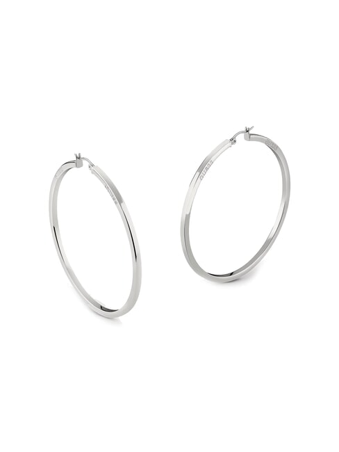 GUESS HOOPS I DID IT AGAIN Orecchini a cerchio medi SILVER - Orecchini