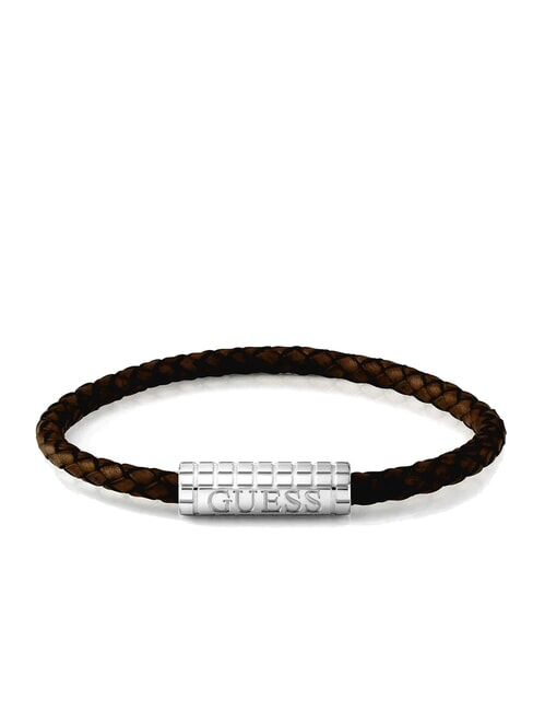 GUESS ACAPULCO Bracciale steel/brown - Bracciali Uomo