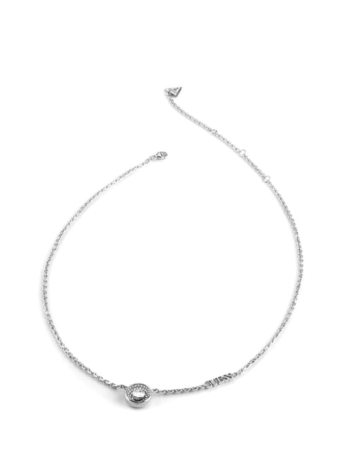 GUESS UNIQUE SOLITAIRE Collana con charm e zirconi SILVER - Collane