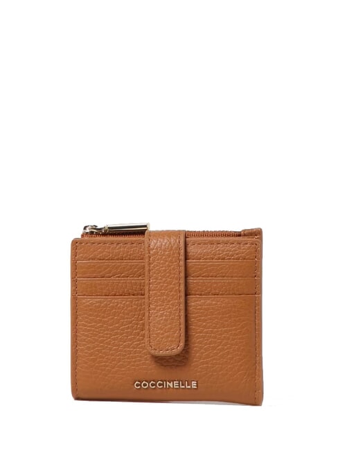COCCINELLE METALLIC SOFT Mini Portafoglio in pelle CUIR - Portafogli Donna