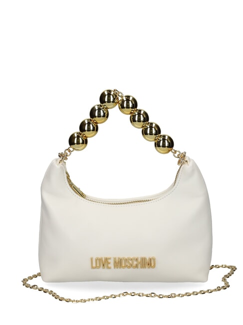 LOVE MOSCHINO CHAIN Mini Bag a mano, con tracolla bianco - Borse Donna