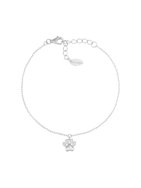 AMEN COCCOLE LUXURY Bracciale in argento con orma rodio - Bracciali Donna