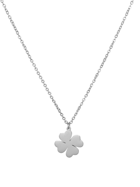 AMEN ACCIAIO Collana con quadrifoglio silver - Collane