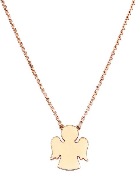 AMEN COCCOLE Collana in argento con angioletto rose - Collane