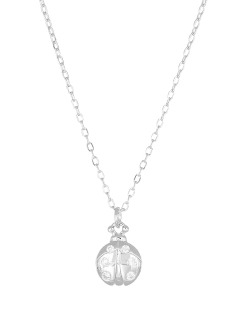 AMEN COCCOLE LUXURY Collana con coccinella e zirconi rodio - Collane