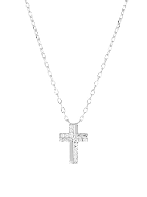 AMEN CROCI Collana con pendente croce rodio - Collane