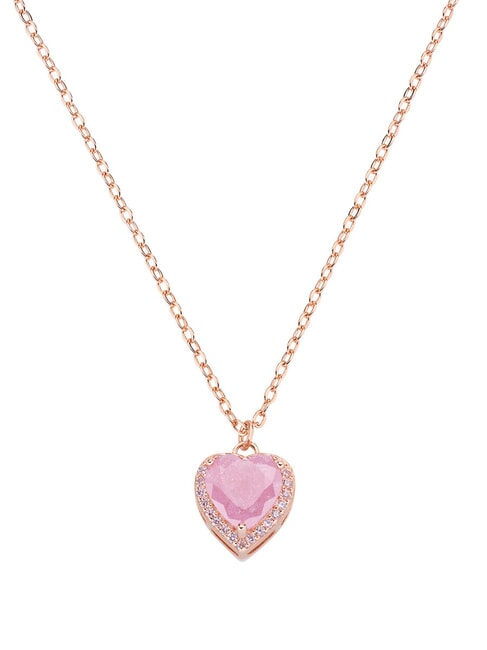 AMEN ICY DIAMONDS Collana con pendente a cuore rose - Collane