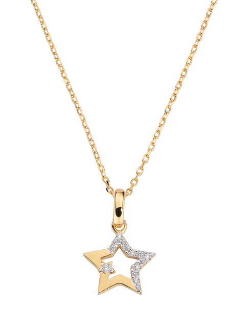 AMEN STELLE Collana con pendente a due stelle oro - Collane