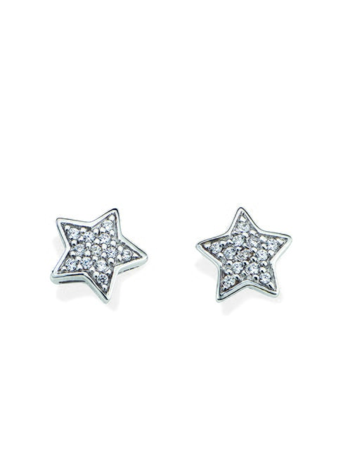 AMEN COCCOLE LUXURY Orecchini stelline in argento rodio - Orecchini