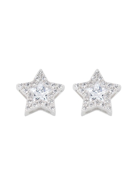 AMEN STELLE Orecchini in argento a stella rodio - Orecchini